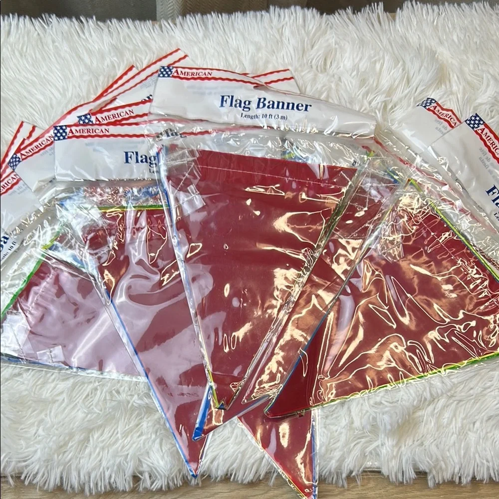 Colorful Party 10 ft. Flag Pennant Banner Decoration Set of 12